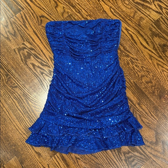 Gold Rush NYC Ophelia Capri Blue Dress TWEEN party dress NEW Gold Rush NYC Ophelia Capri Blue Dress TWEEN party dress NEW